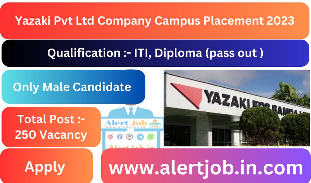 Yazaki Pvt Ltd Company Campus Placement 2023