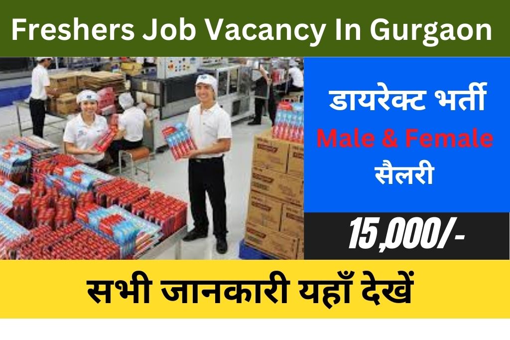Freshers Job Vacancy In Gurgaon 2023