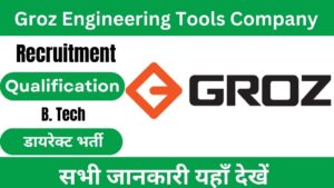 Groz Engineering Tools Company Job 2023