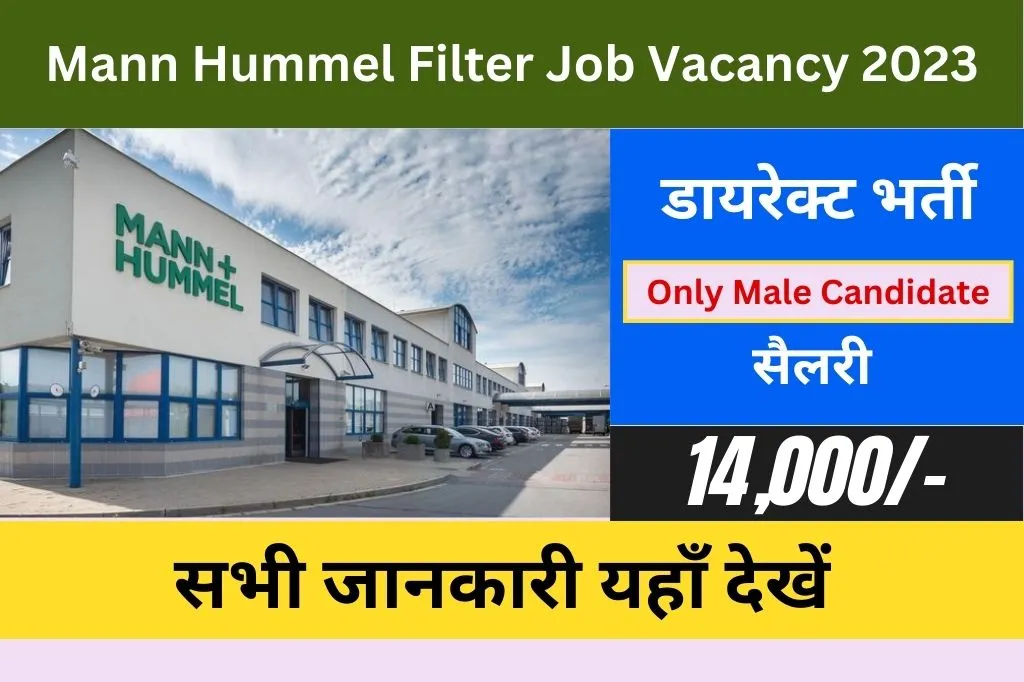 Mann Hummel Filter Job Vacancy 2023