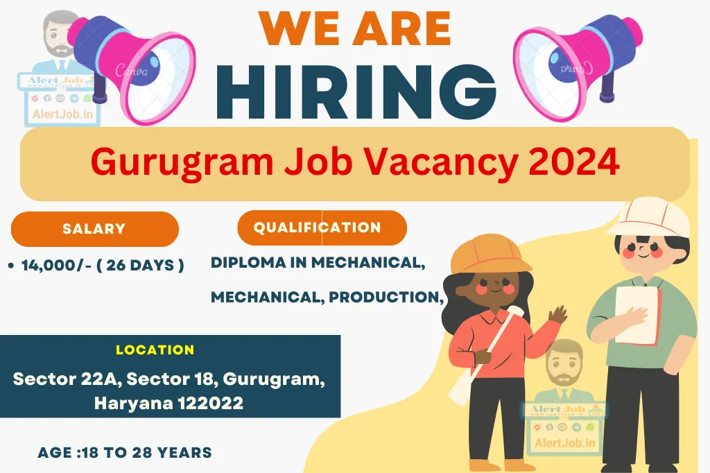 Gurugram Job Vacancy 2024 ; 14000 salary 