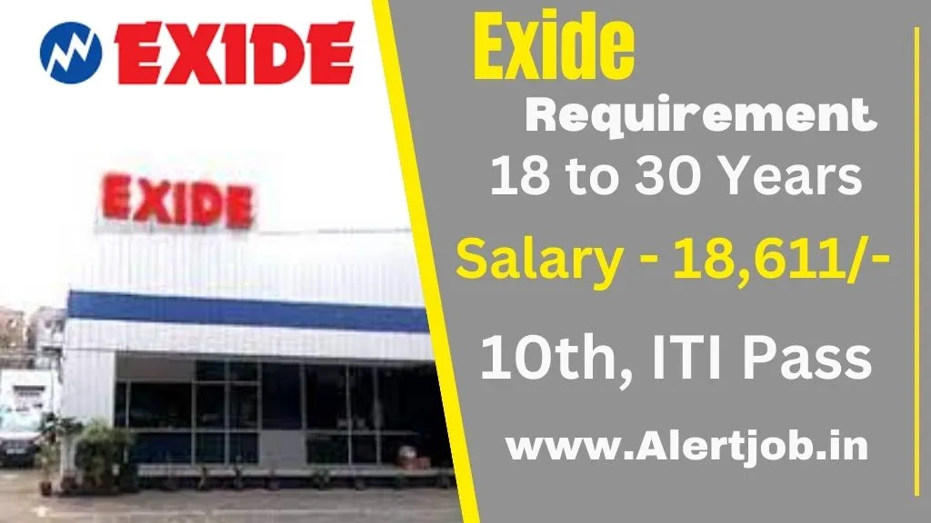 Exide Company Job Recruitment 2024