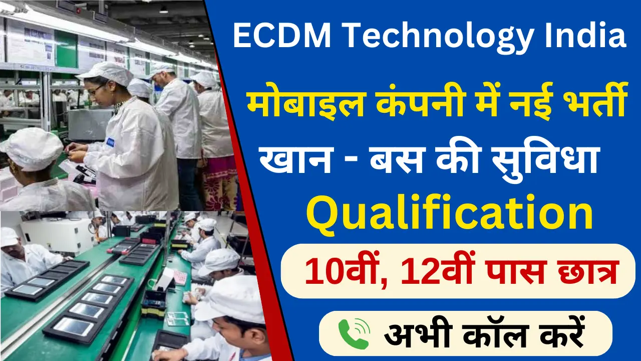 ECDM Technology Noida Job Vacancy 2025