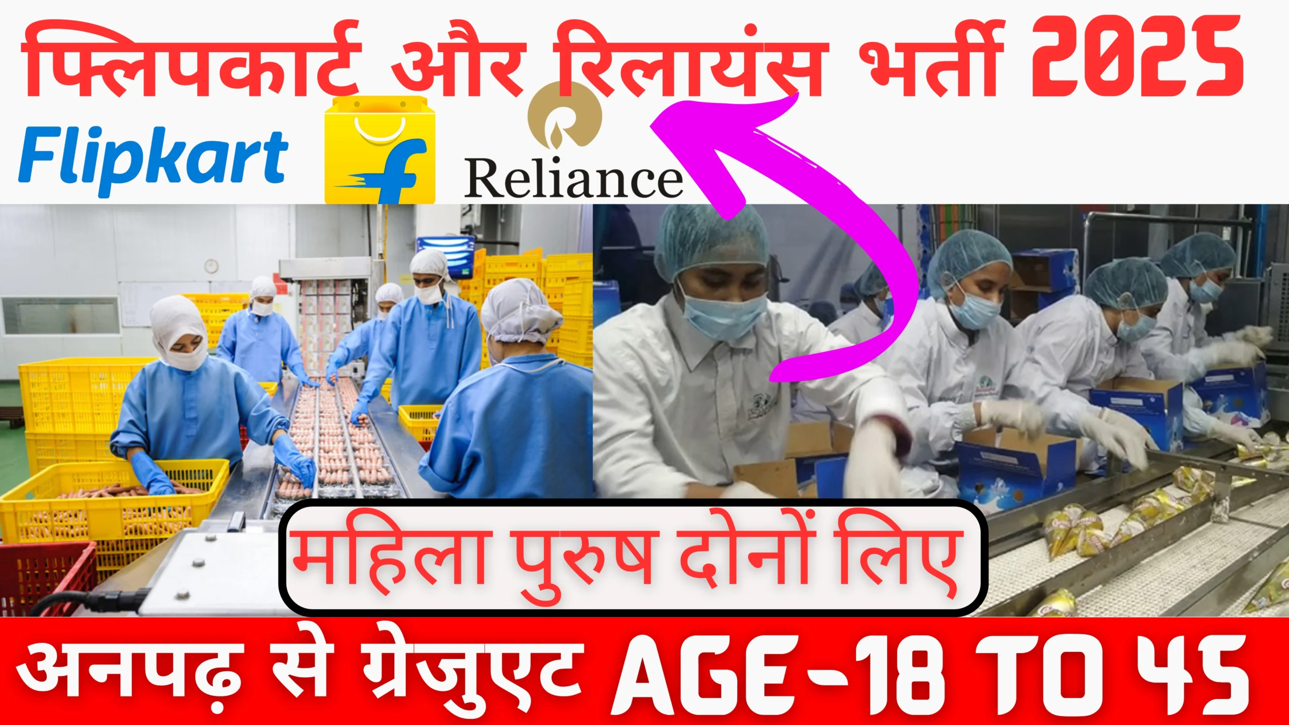 Flipkart and Reliance Recruitment 2025