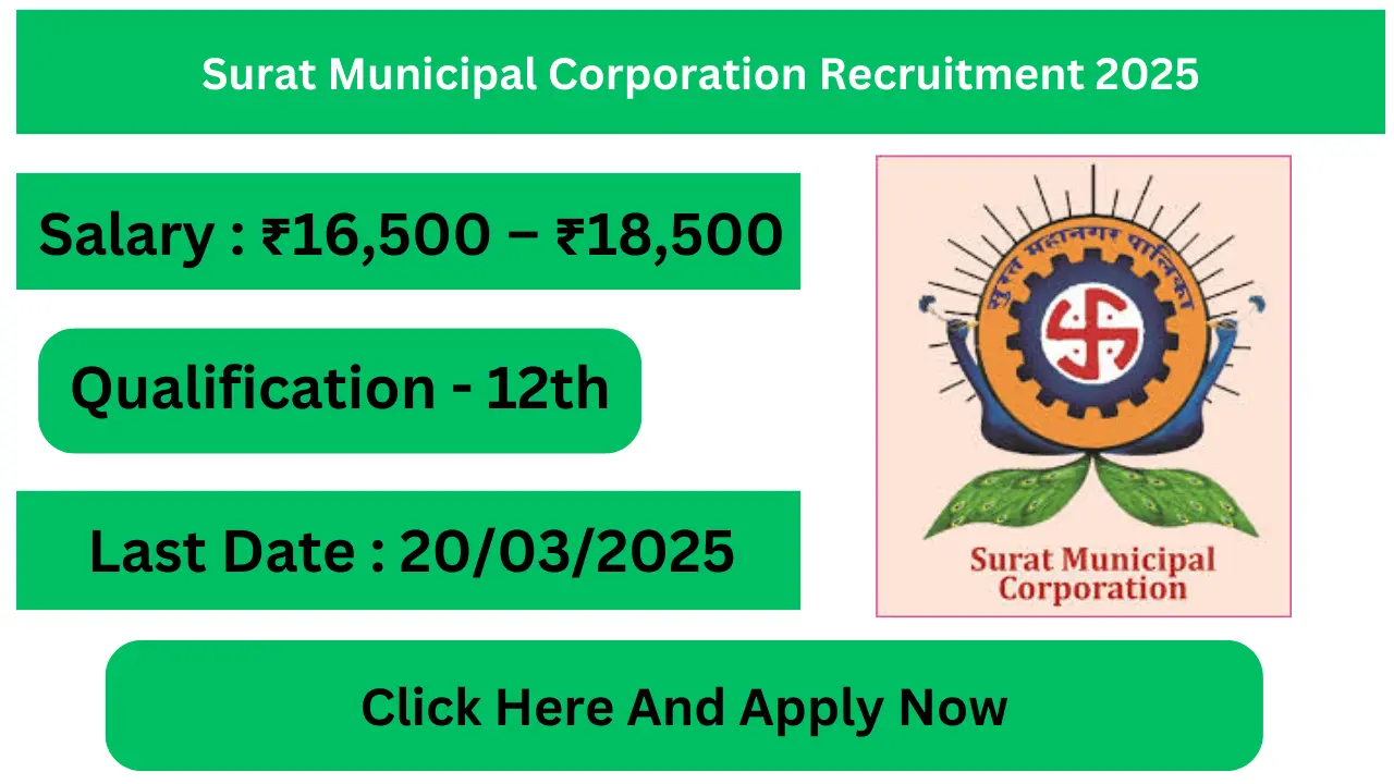 Surat Municipal Corporation Recruitment 2025