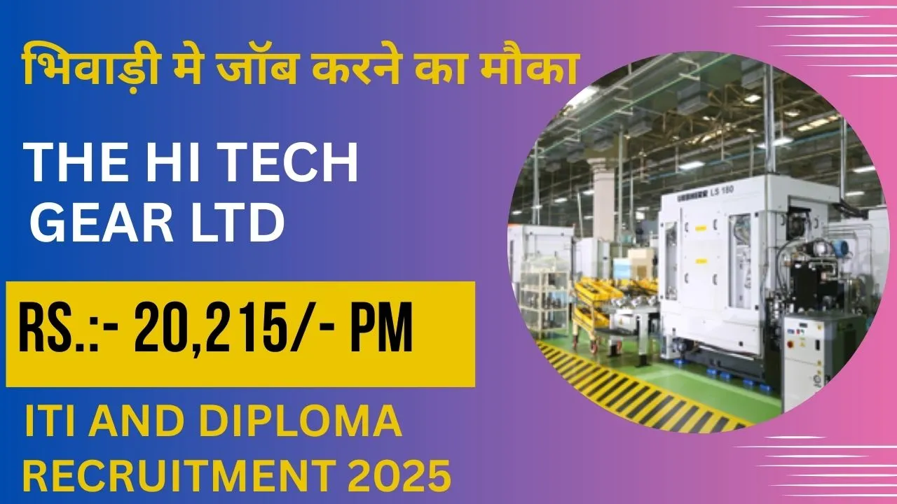 Latest ITI Diploma Recruitment 2025
