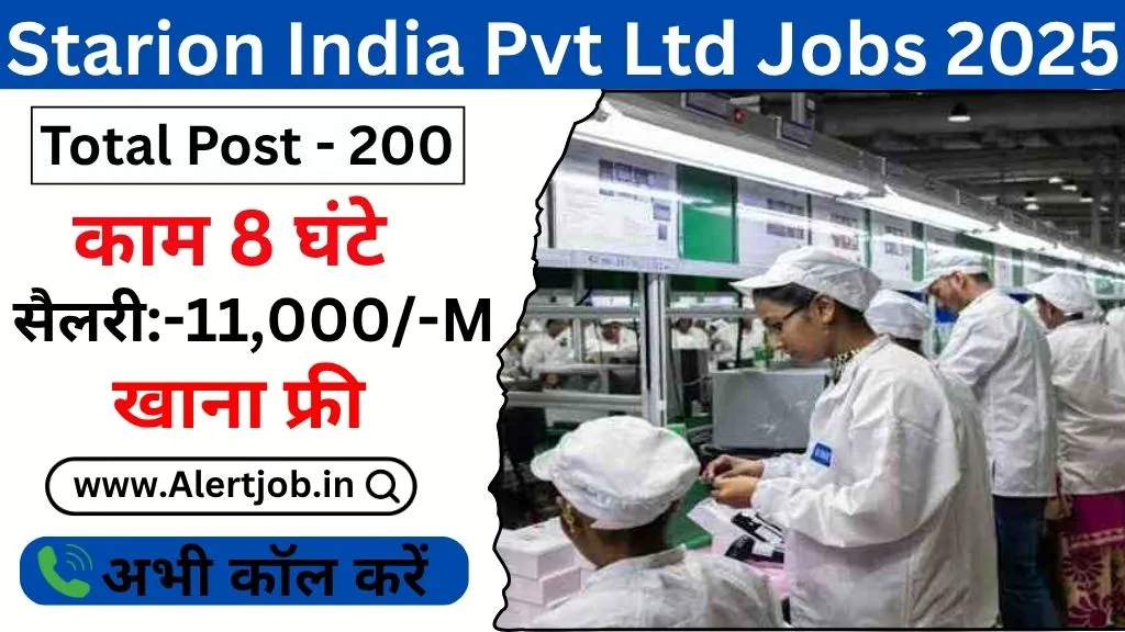 Starion India Pvt Ltd Jobs 2025