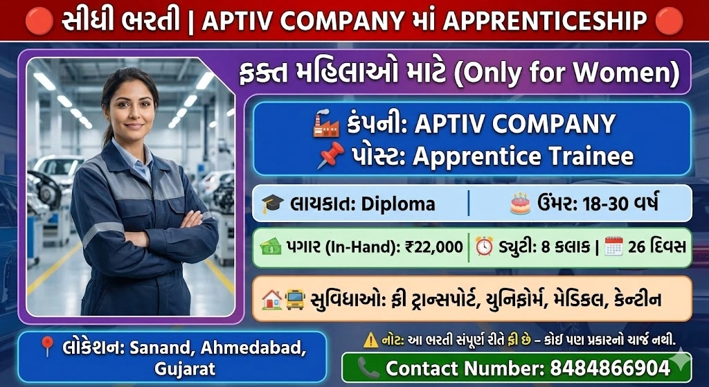Aptiv Company Job Sanand