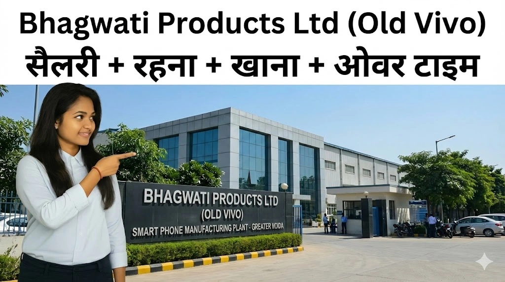 Bhagwati Products Ltd Greater Noida Job 2025 | Vivo-Oppo Manufacturing भर्ती