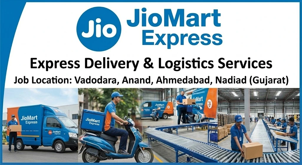 JioMart Express Delivery Boy Job 2025 | Gujarat Cities Hiring