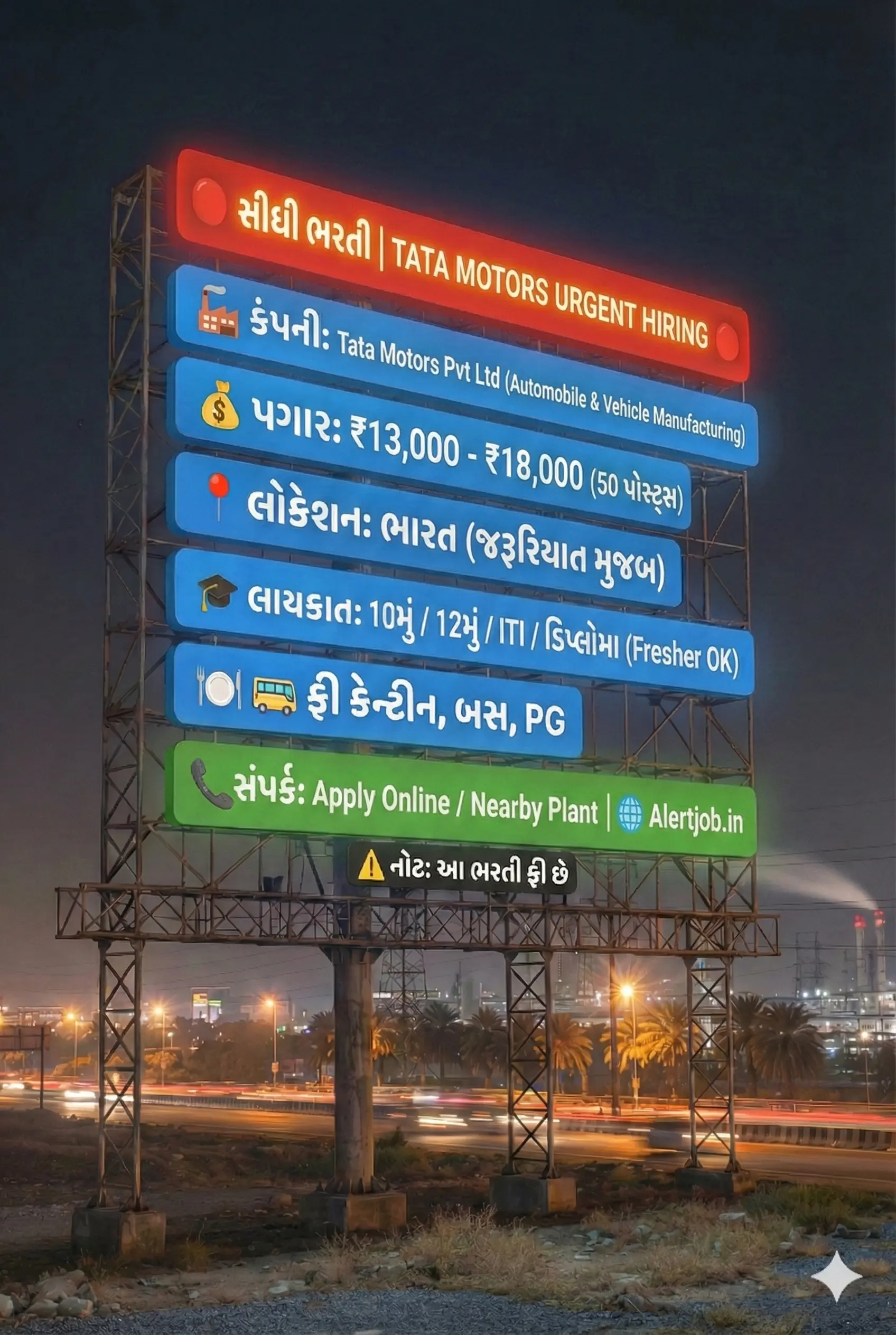 Tata Motors Recruitment 2026 | Helper, Operator, Technician & Engineer Jobs