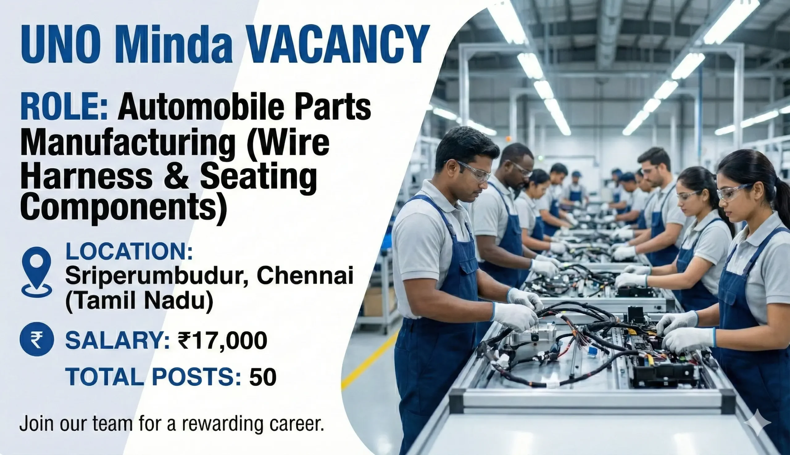 UNO Minda Recruitment 2026 | Production & Operator Jobs in Chennai