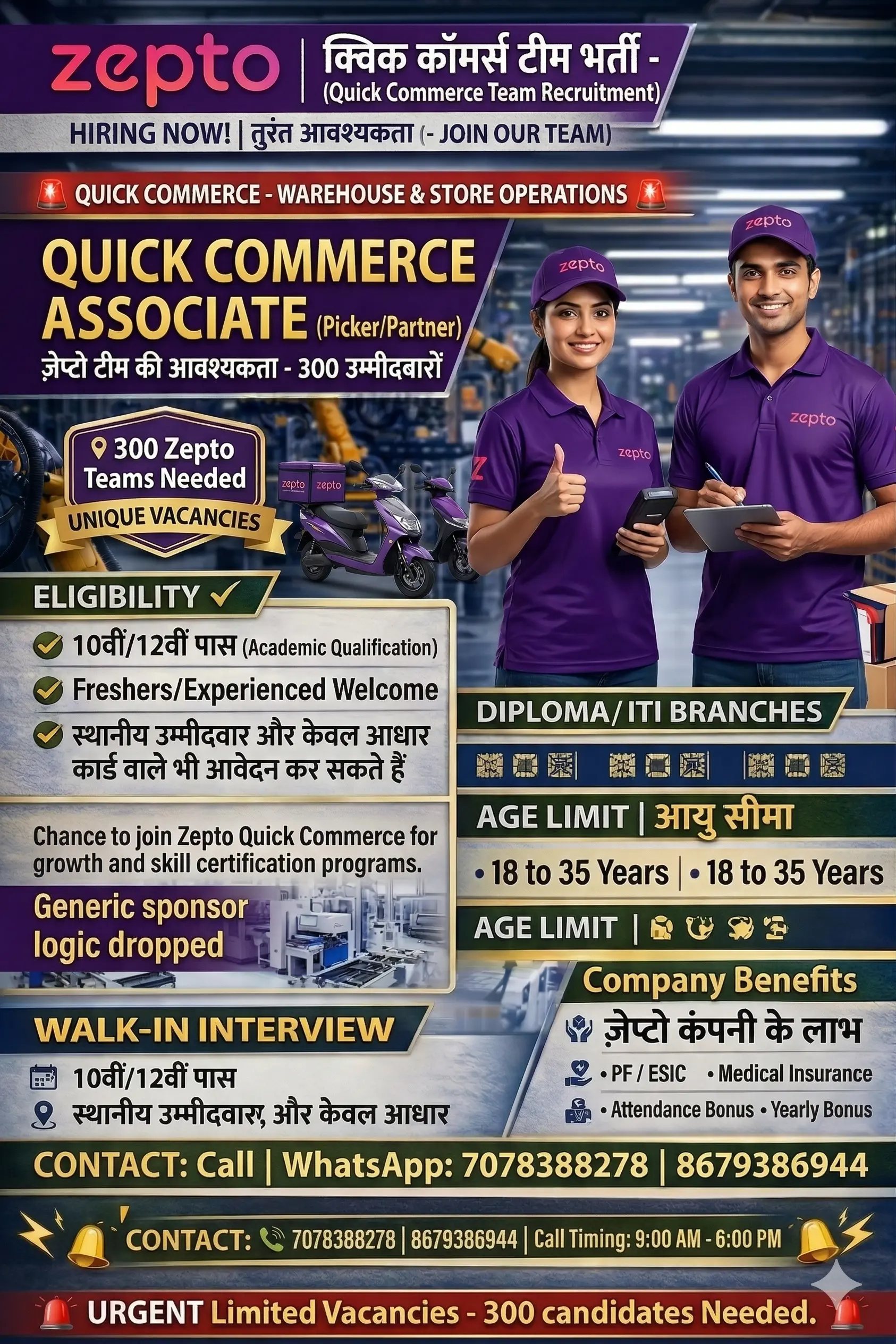 Zepto Store Recruitment 2026 | Packing Boy & Helper Jobs in Noida Gurgaon