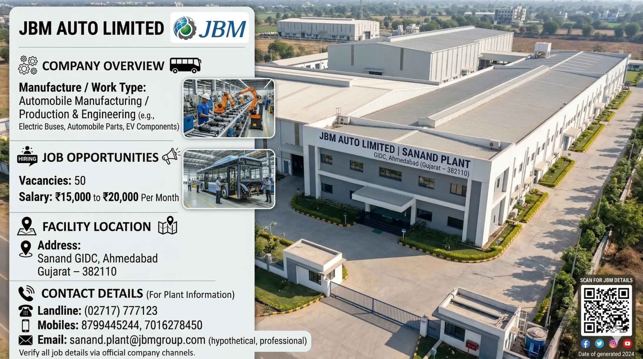 JBM Auto Limited Recruitment 2026 – Helper Operator Jobs | ₹21,000 Salary