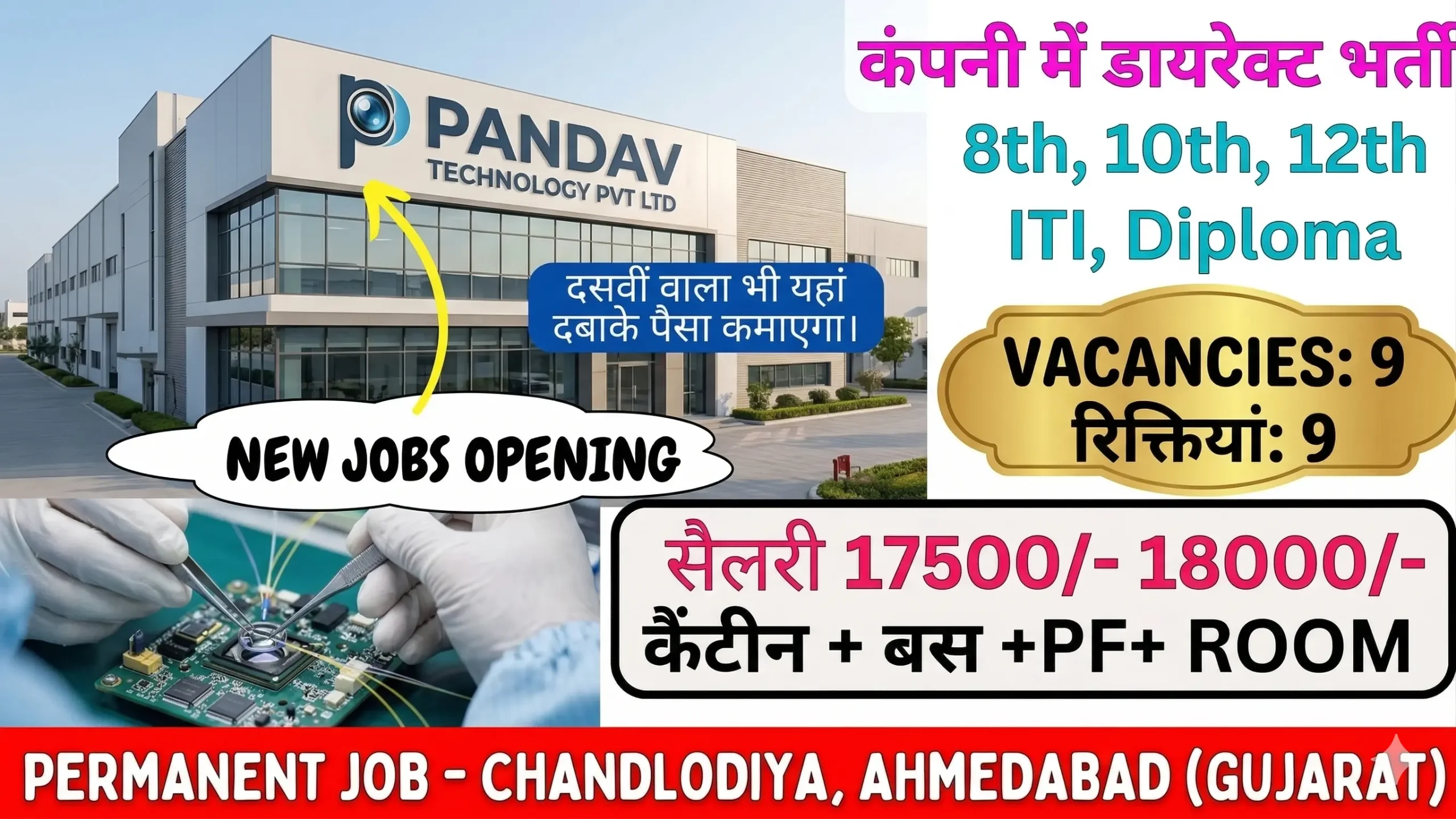 Pandav Technology Pvt Ltd Recruitment 2026 – ITI Jobs | ₹18,000 CTC