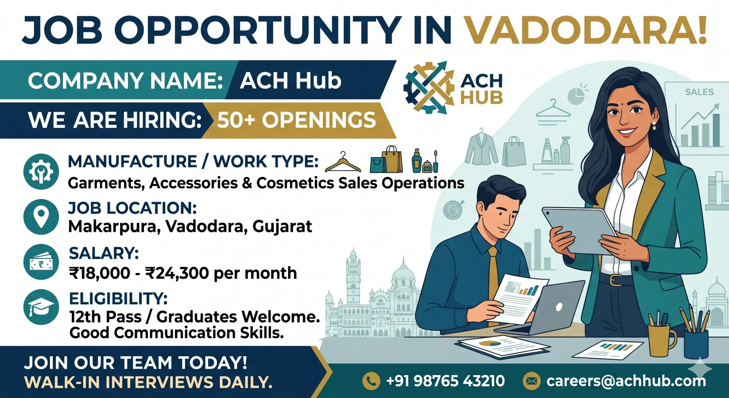 ACH Hub Job Vadodara2026