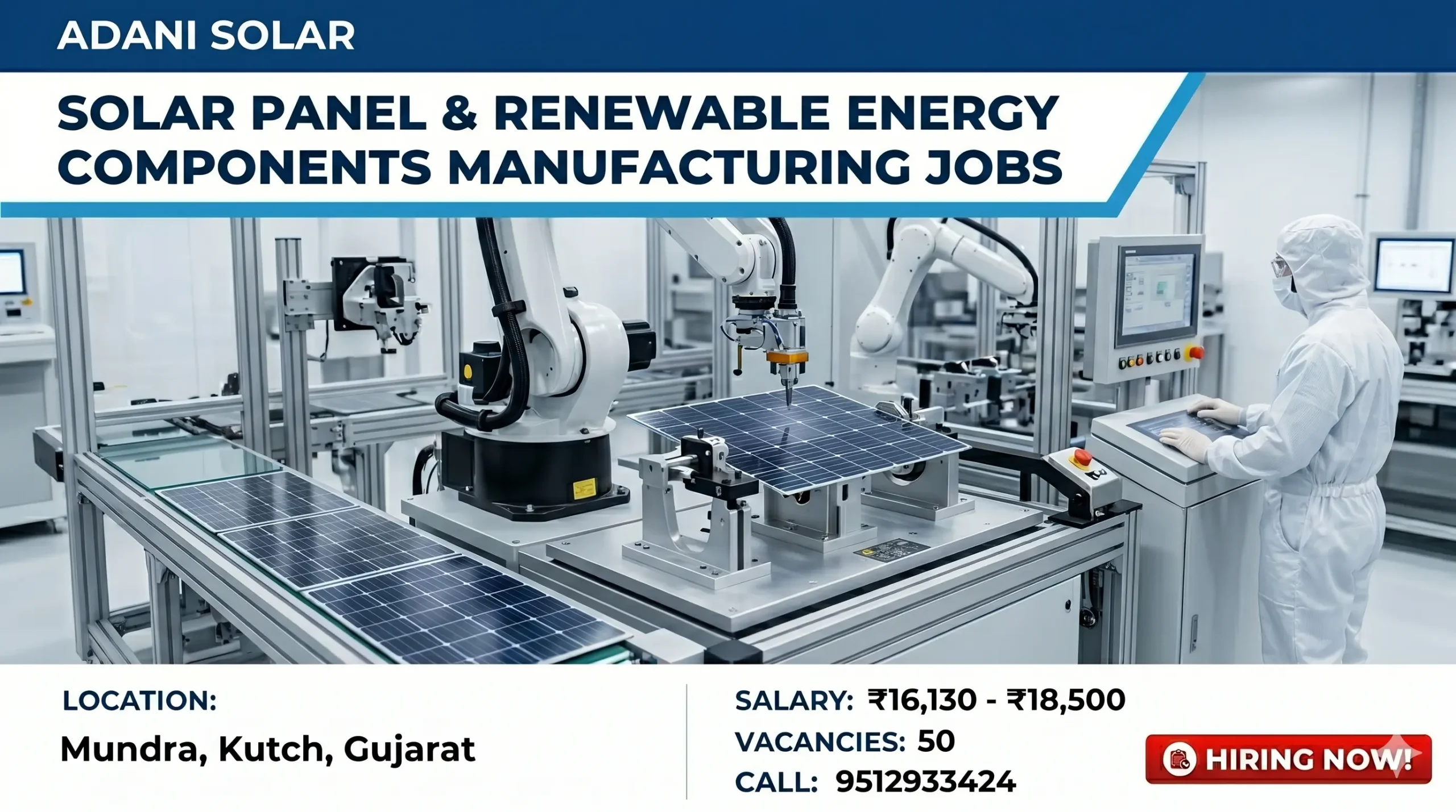 Adani Solar Job MundraAdani Solar Mundra Jobs – Production Operator भर्ती 2026