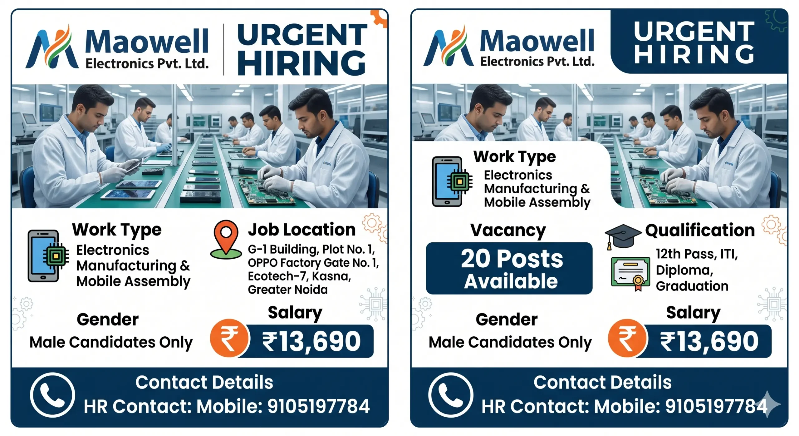 Maowell Company Job in Kasna Greater Noida 2026 | Line Operator Recruitment