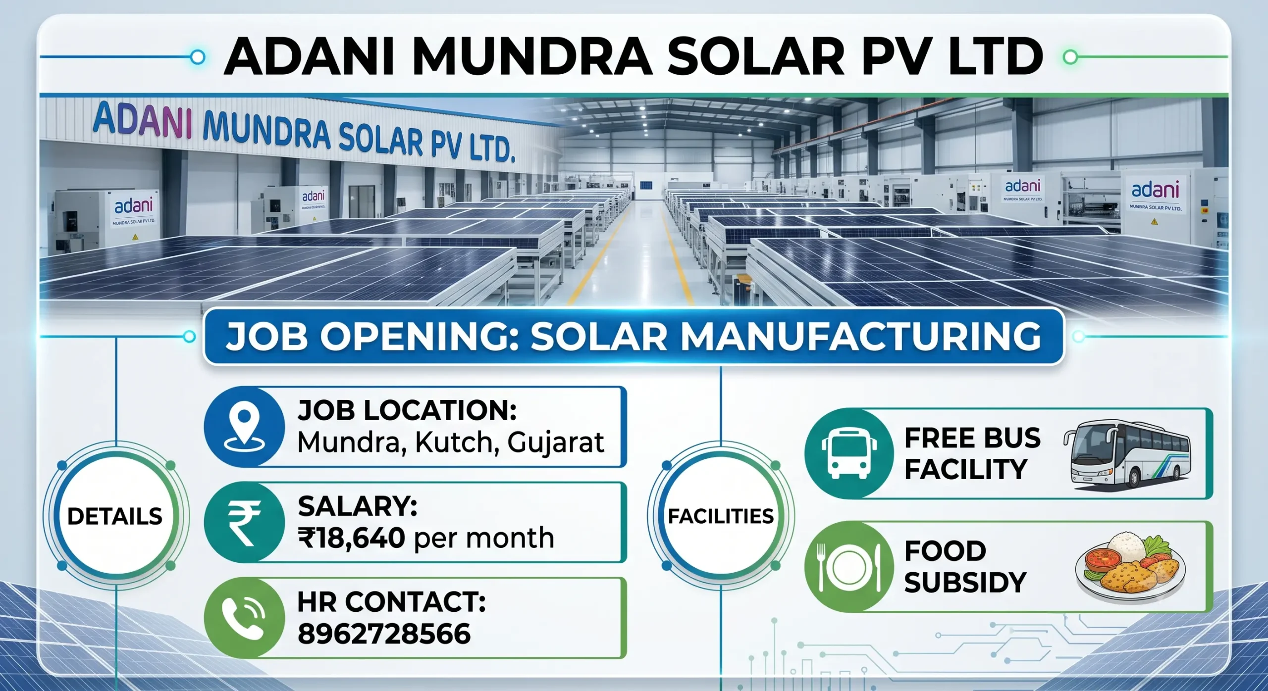 Adani Mundra Solar PV Ltd Recruitment 2026 | 12th, ITI, Diploma & Graduate Jobs