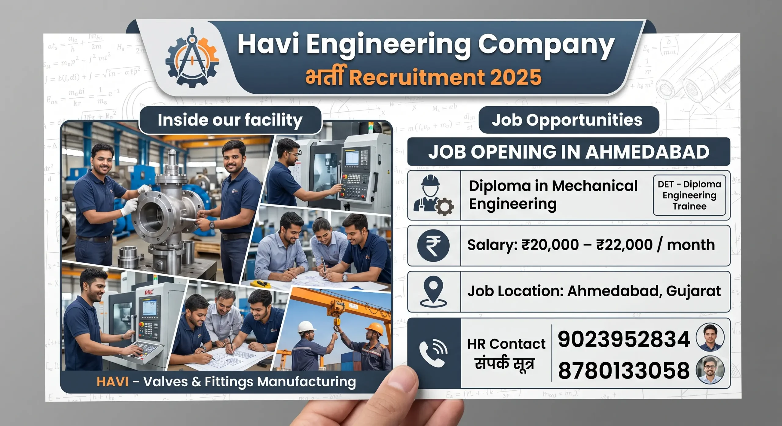 Havi Engineering Company Recruitment 2026 | Diploma Mechanical Sales & Marketing Jobs