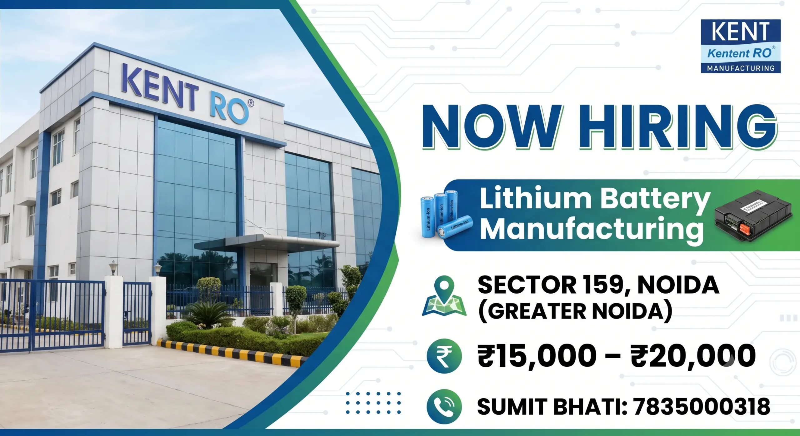 Kent RO Recruitment 2026 | Technician & Production Engineer Jobs
