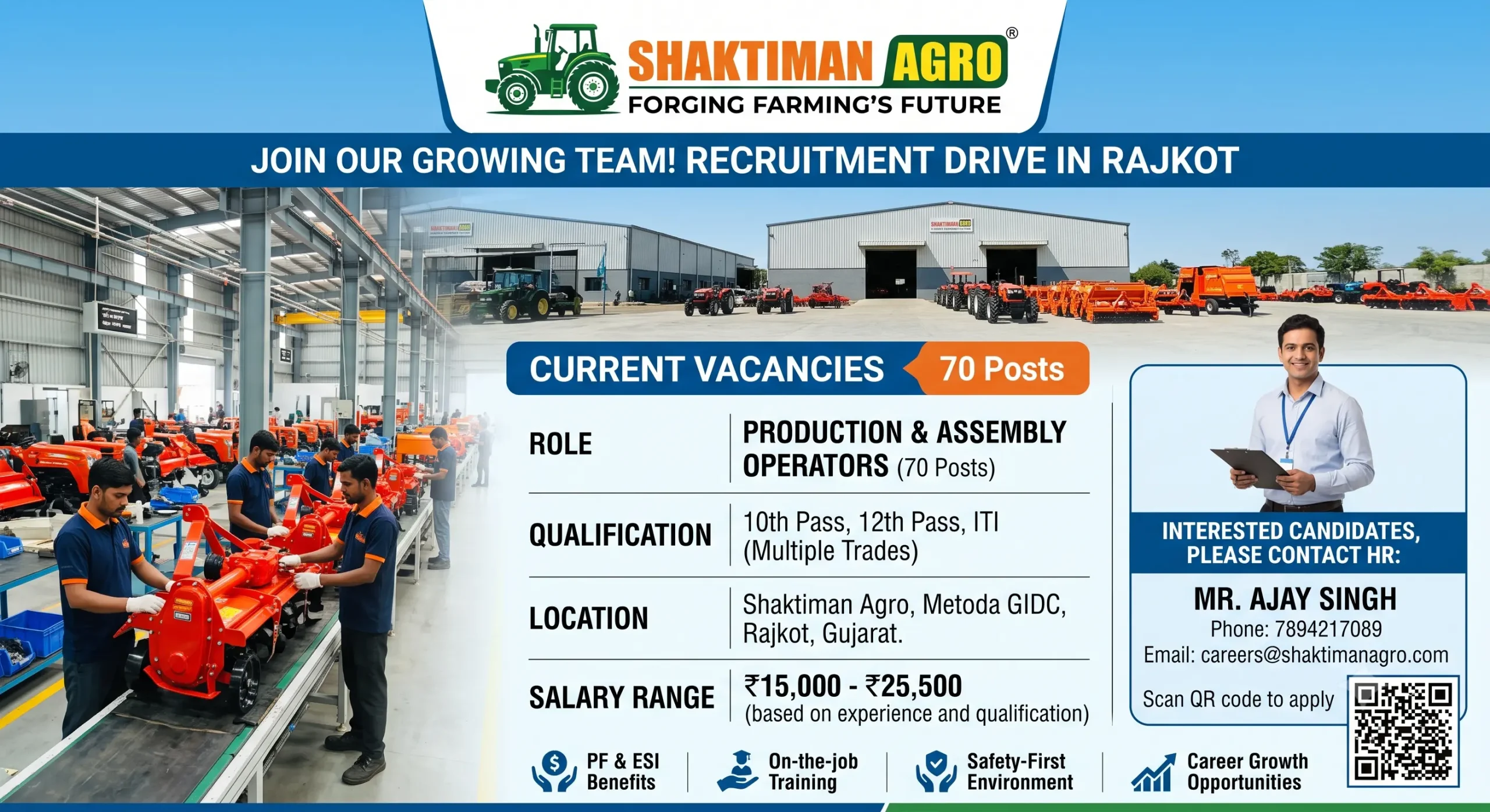 Shaktiman Agro Rajkot Recruitment 2026