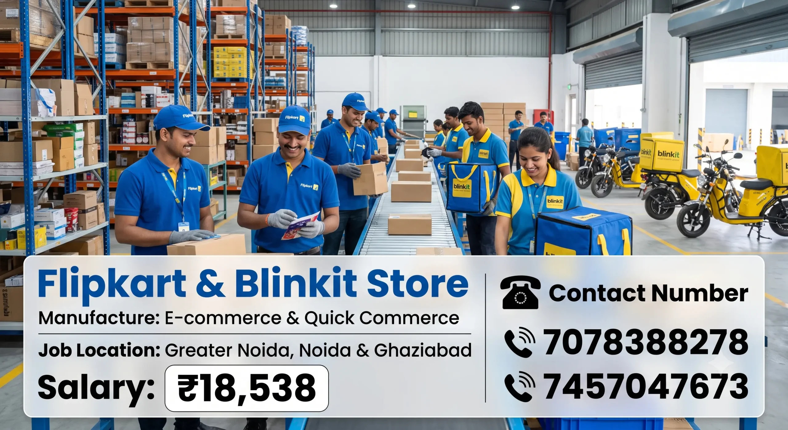 Flipkart & Blinkit Store Recruitment 2026 | Noida, Greater Noida & Ghaziabad Jobs