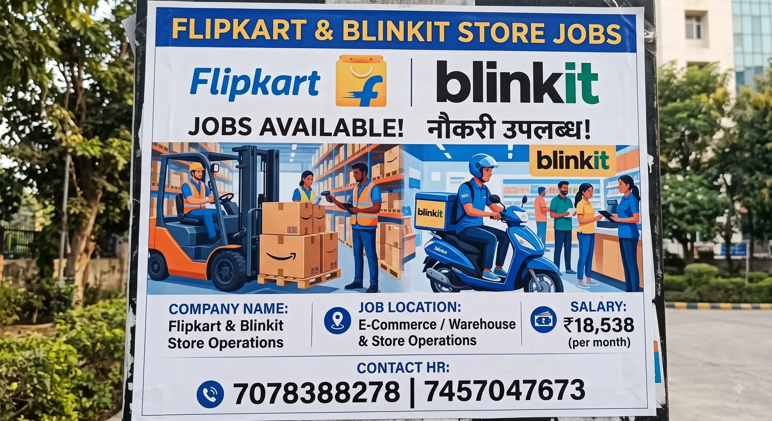Flipkart & Blinkit Store Recruitment 2026 | Noida, Greater Noida & Ghaziabad Jobs