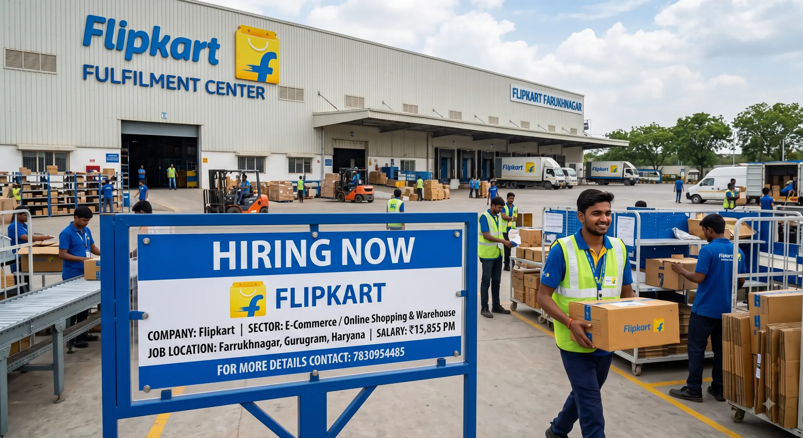 Flipkart Recruitment 2026 | 10th, 12th Pass Warehouse Jobs in Gurugram