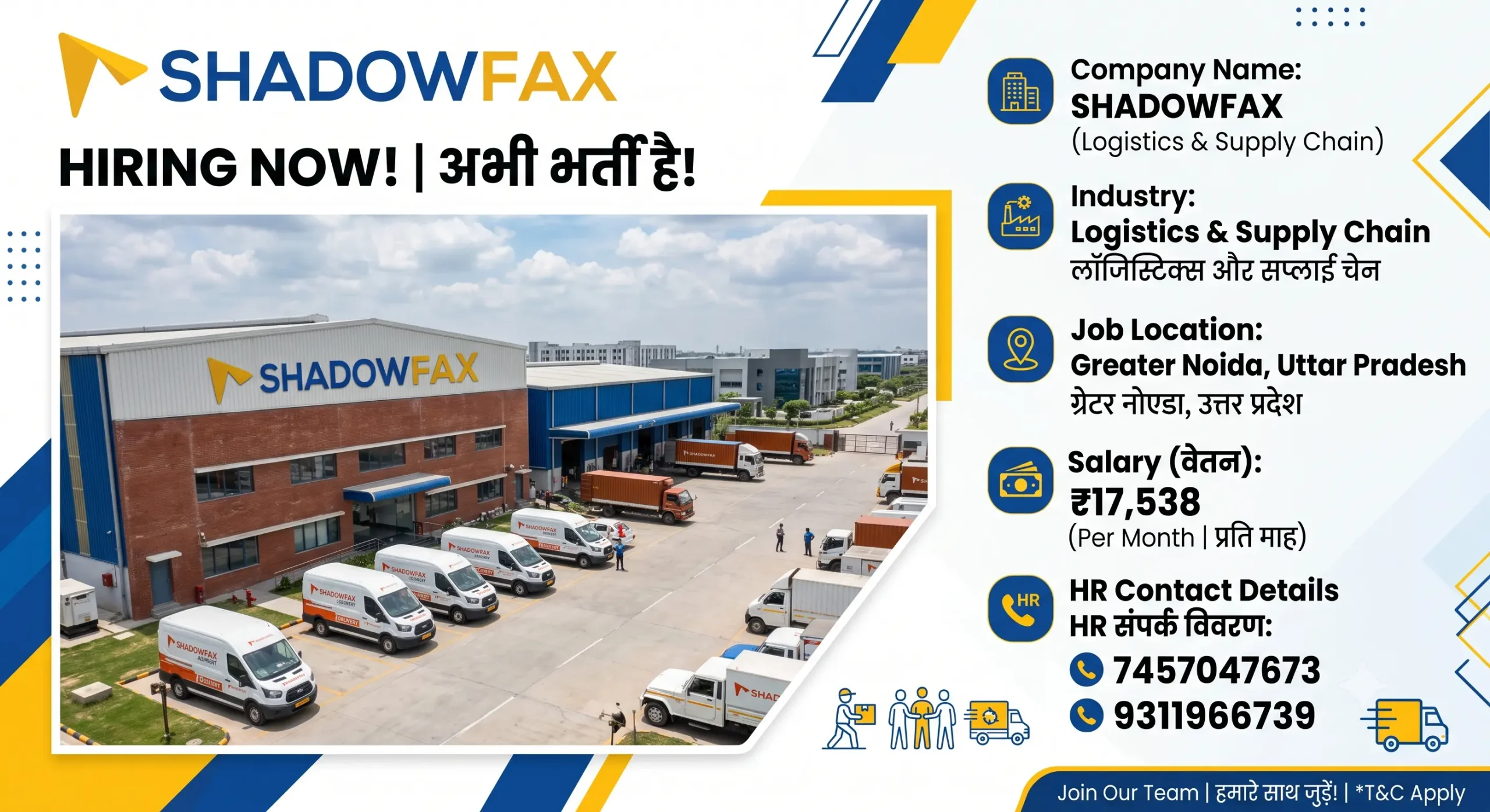 Shadowfax Recruitment 2026 | Warehouse Job in Greater Noida | Apply Now