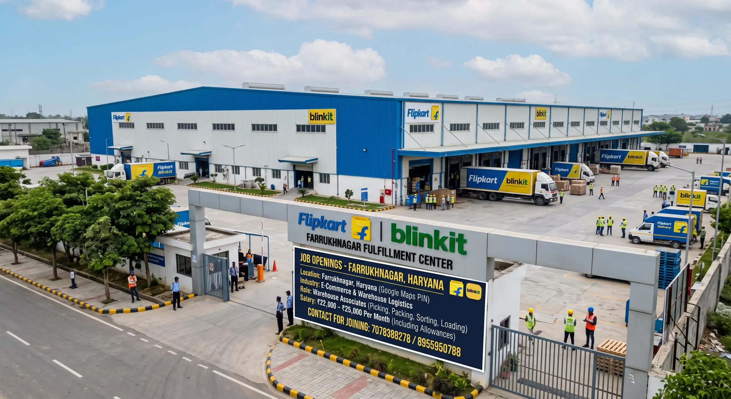 Flipkart & Blinkit Recruitment 2026 Farrukhnagar – Open Vacancy, 10th/12th Pass Jobs, Salary Up to ₹25,000