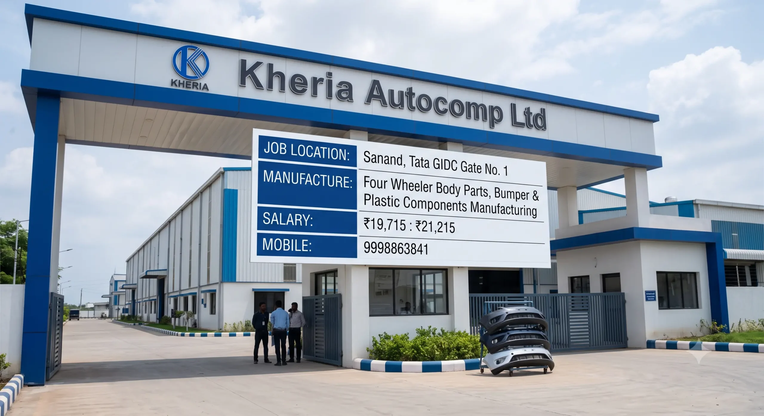 Kheria Autocomp Recruitment 2026 Sanand – 50 Vacancy, Production Operator, Salary Up to ₹22,710