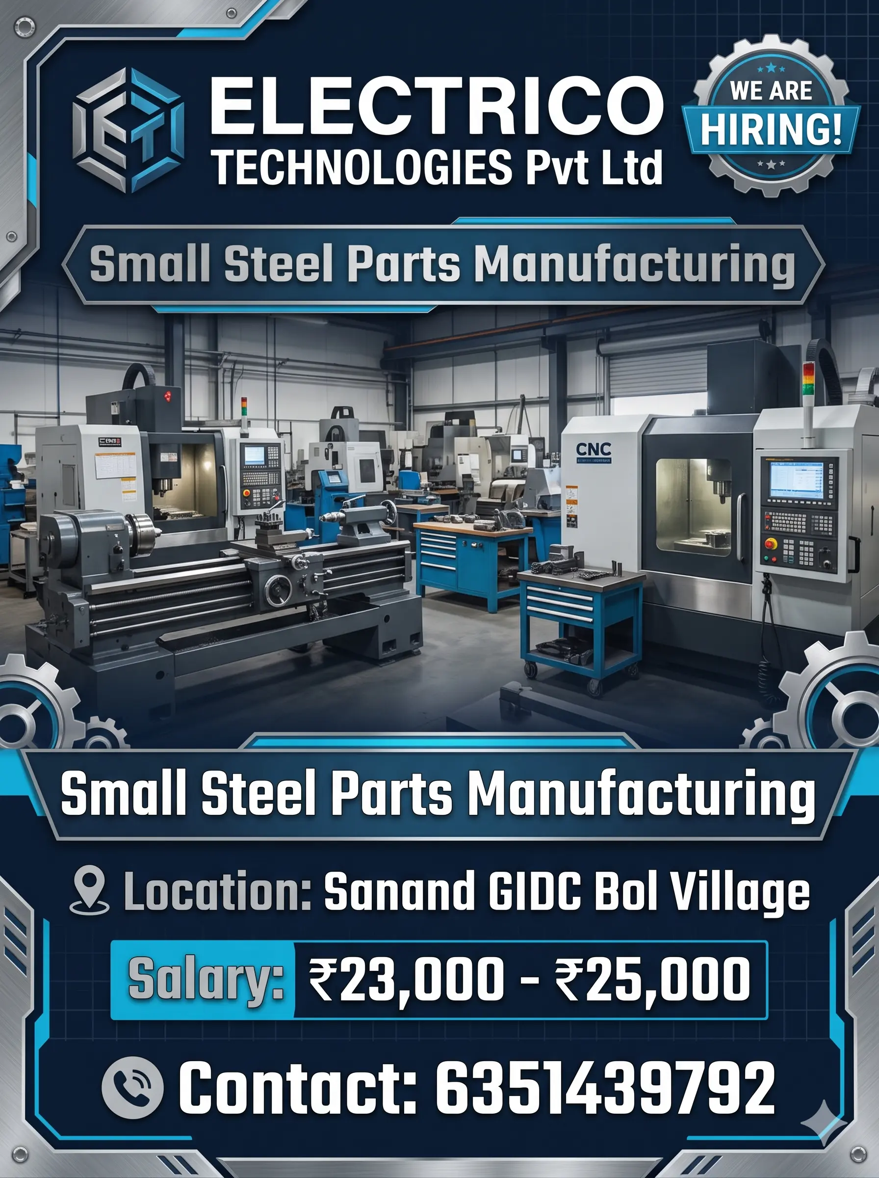 ELECTRICO TECHNOLOGIES Recruitment 2026